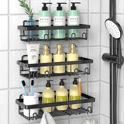 China 304 Chrome Stainless Steel Cheap Kitchen Bathroom Universal Multifunctional Shower Trolley Wall Mounted Type for sale