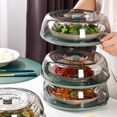 China 100% Sustainable Food Grade Bpa Free Tables Insulated Reusable Pet Cloche Dome Microwave Food Dish Container Plastic Cover for sale