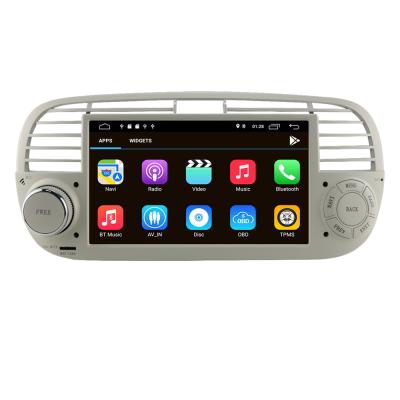 China 7 Inch Android Multimedia System Player GPS Navigation Car Stereo GPS By For Fiat 500 2007-2016 for sale