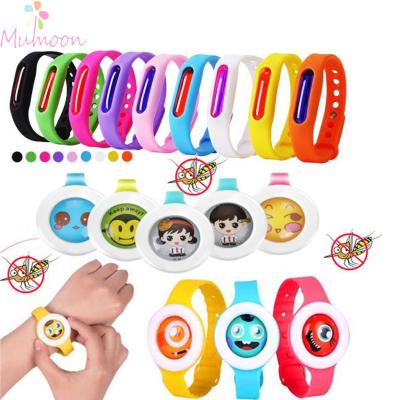 China Baby Natural Ultrasonic Mosquito Repellent Silicone Wristband Anti Mosquito Repellent Wristband for Kids for sale