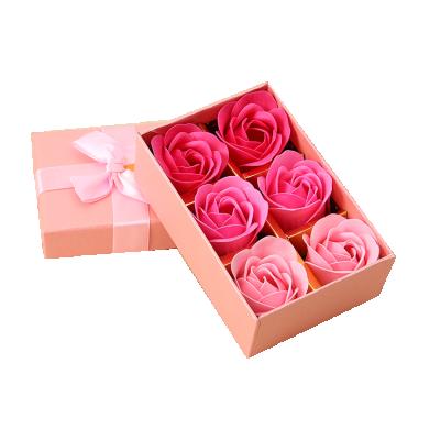 China Creative And Practical Valentine's Day Gift Packing Artificial Flower Rose Soap Flower With Gift Box for sale