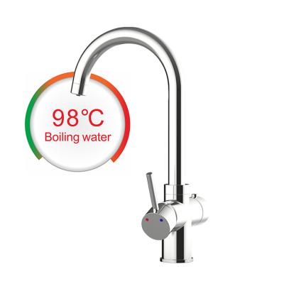 China Instant Electric Faucets Pressureless Boiling Water Faucet With Hot Water Boiler for sale