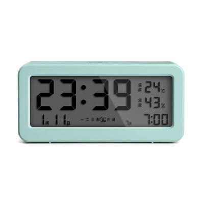 China Household Thermometer Digital Indoor Thermometer Hygrometer With Thermometer Desk Color Backlight Alarm Clock Multiple Room Selection for sale