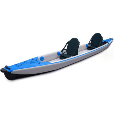 China Water Entertainment China 2 Person 3 Person Drop Point Inflatable Kayaks With Kayak Seat for sale