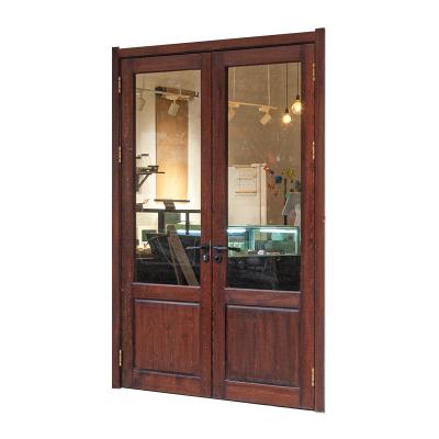 China Sound Insulation Factory Price Double Door MDF XPS Foam Soundproof Door With Glass for sale