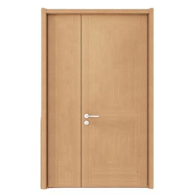 China YYCX Sound Insulation Hotel Door Glass Dark Brown Finish With Mother And Child Side Glass Door for sale