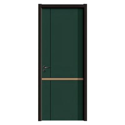 China Sound Insulation Modern Design Interior Hotel Door 1 Hours Fire Rated Fireproof MDF PVC Wooden Door for sale