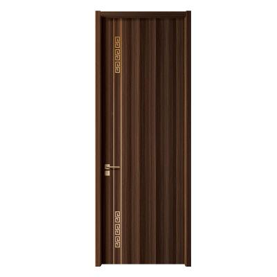 China Cheap Modern Pvc Bathroom Door Wooden Sound Insulation Mdf Interior Pvc Door for sale