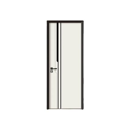 China Waterproof Sound Insulation Apartment PVC Door Interior Design Picture Frames MDF Soundproof Door for sale