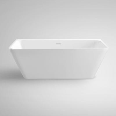 China Aifol Luxury Bathtubs 1800mm Corner Bathtubs 180cm Acrylic Freestanding Side Three Apron Small Skirted Tub For Kids Adults for sale