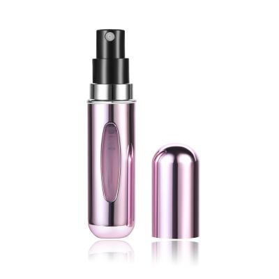 China Personal Care MUB 5ml Mini Travel Perfume Bottle Empty Portable Refillable Perfume Atomizer Spray Aluminum Bottles for sale