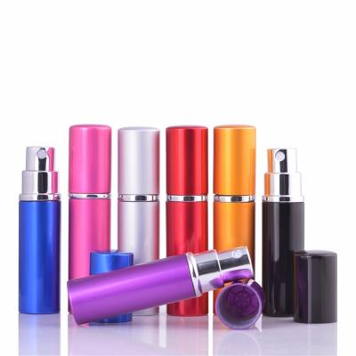 China Mini Travel Perfume Bottle 5ml Eco - Friendly Recyclable Aluminum Perfume Spray Bottles for sale