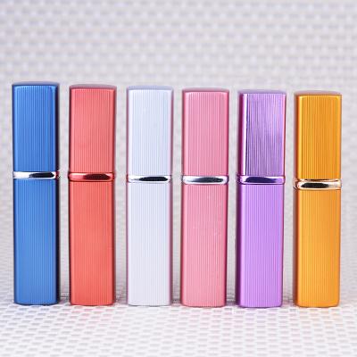 China Personal Care MUB Square Shaped Pump Prayer Mini Pocket Refillable Aluminum Perfume Atomizer Bottles for sale