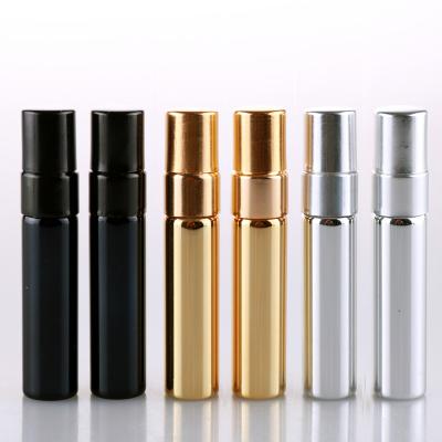 China Personal Care Mini Refillable 5ml 10ml Pocket Spray Glass Bottle Color Glass Personal Portable UV Perfume Bottles Wholesale for sale