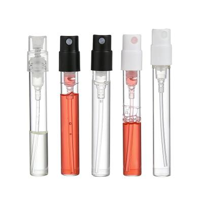 China Personal Care Glass Spray Vials Sample Tester Glass Tube Bottles Cut Wholesale Empty Mini 1ml 1.5ml 2ml 2.5ml 3ml 5ml Perfume Glass Bottle for sale