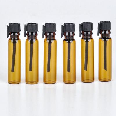 China Lady Bottle Mini Portable Test Tube Trial Vial Perfume dropper1ml 2ml sample personal care Mini Glass Perfume bottle small for sale