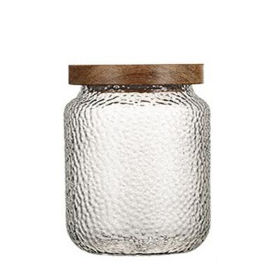 China Freshness Keeping New Design Freshness Keeping Clear Around Storage Food Glass Jar for sale