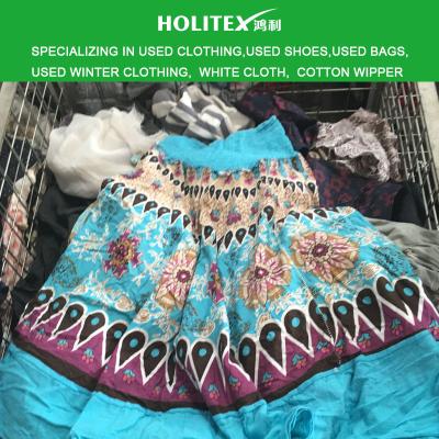 China Loose Cotton Supply High Quality Used 100% Cotton Ladies Apparel Ladies Skirt for sale