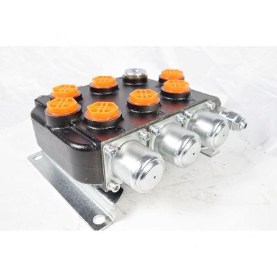 China OEM High Performance Durable Hydraulic Manifold Flow Control Manual Triple Multiway Valve for sale