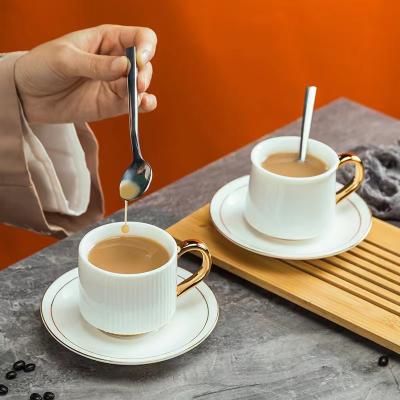 China Office Sustainable Ceramic Mug With Cover Tension Mug Household Water Cup Conference Mug Three-Piece Gift Set for sale