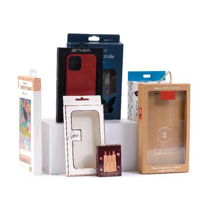 China Recycled Materials Cell Phone Packaging Mobile Paper Box For Samsung S22 Cover Custom Logo for sale