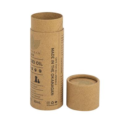 China Recyclable Custom Printing Kraft Cylinder Tube Packaging Tea Bags Paper Packaging Box for sale