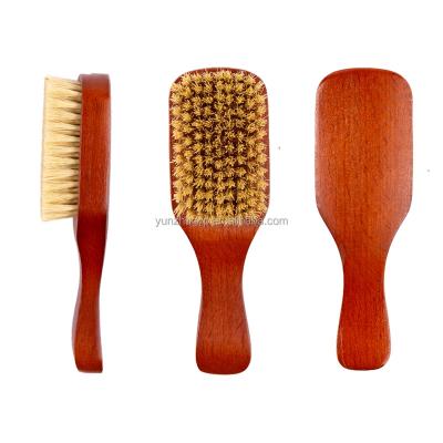 China Customizable Professional Men Shaving Brush Beard Brush Wooden Material Personal Care Tools Made With Boar Bristle for sale