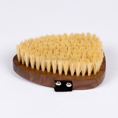 China High Quality Custom Logo Sisal Wood Bath Brush Massage Exfoliation Dry Back Scrubber Back Brush for sale