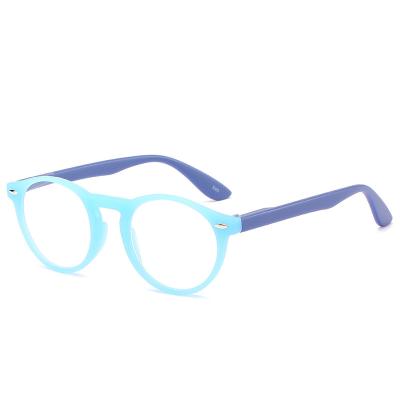 China 2022 Wholesale Cheap Retractable PC Frame Computer Reader Eyewear Anti Blue Light Presbyopic Reading Glasses Shape Round Reading Glasses for sale