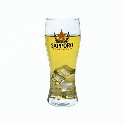 China Modern Crystal Clear Pilsner Drinking Glass For Beer Pint Stylish Glasses Party Mug for sale