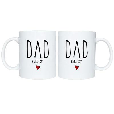 China Viable Custom Nordic Coffee Tea Beer 11oz Color Changing Mugs Father's Day Mug for sale