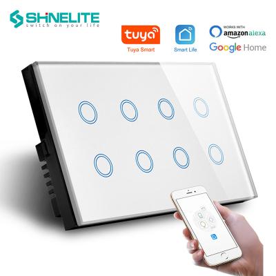 China UK standard 8 security switch / durable band wifi smart wall switch for smart home for sale