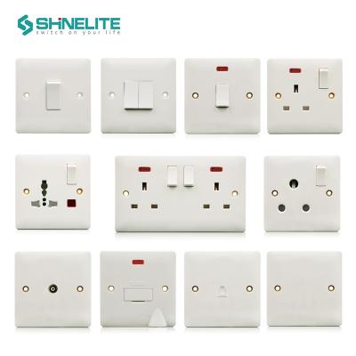 China Wholesale Economic Bakelite Factory Price 10A 4 Gang 1 Way Wall Switch for sale