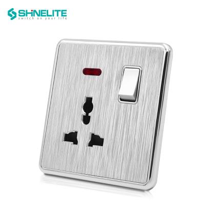 China Shinelite British Standard 13A Commercial Electrical Universal Wall Switch Socket for sale