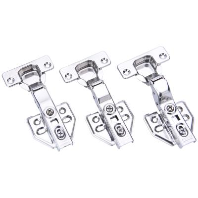 China Modern One Way 304 Stainless Steel Hinges Nickel Plated Hydraulic Damping Steel Hinge Cabinet Hinges for sale