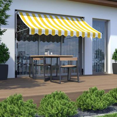 China Retractable Manual Door Awning Sun Shade Awning Gazebo Outdoor Patio Window Tent for sale