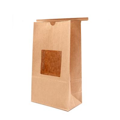 China Wholesale Recyclable Oilproof Food Grade Bread Delivery Paper Bag For Restaurant for sale