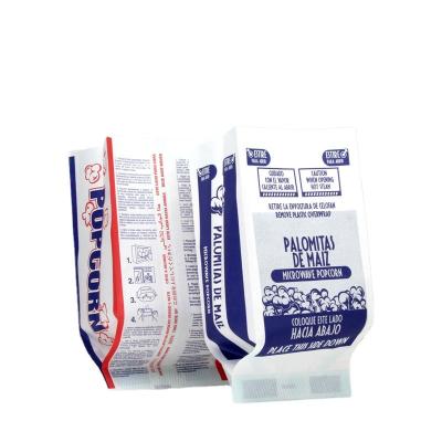 China Factory hot sale biodegradable waterproof paper heat seal microwave popcorn bags or printed snack packs for sale