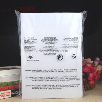 China Custom Printed Clear Pe Tote Poly Zipper Bags Moisture Proof With Choking Warning For Apparel Clothes Packing Bags for sale