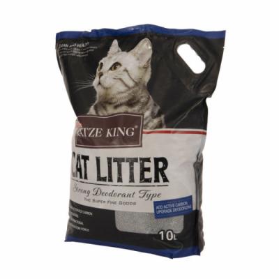 China Custom Printed Handle Moisture Proof Plastic Bag For Cat Litter Packaging for sale