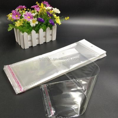 China Recyclable Custom Logo Printed Hair Extension Plastic Tote Pouch Bags for sale