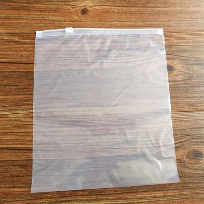 China Custom Waterproof Zipper A4 Document Clothes PE Waterproof Bags Moisture Proof Slider Bags For Garment for sale