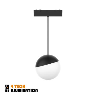 China Minimalist Wholesale Anti-glare Ultra Thin Magnetic Spherical Track LED Ball Light Indoor Hanging Pendant Chandelier for sale