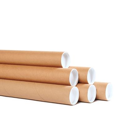 China 30cm 40cm 50cm paper tube kraft paper tube caps paper tube poster for mailing for sale