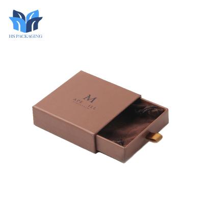 China custom luxury cardboard paper wedding ring box necklace bracelet boxes packaging rigid drawer box for jewelry zu verkaufen