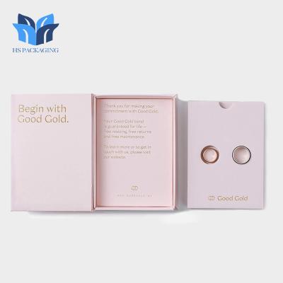 China Luxury Packaging Jewelry Ring Printed Paper Box Oem Custom Logo Printed Paper Magnetic Gift Boxes for sale