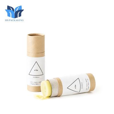 China food grade kraft cardboard paper tube eco friendly push up lip balm oil tube packaging lipstick package container 75 g zu verkaufen