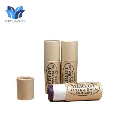 China Customize Push Up White Or Black Deodorant Paper Tube Packaging Eco Friendly Cosmetic Packaging Lip Balm Container for sale