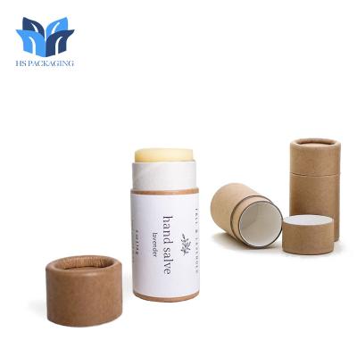 China Eco Friendly Cardboard Tube Paper Lip Deodorant Paper Tube Deodorant Push Up Packaging Solid Perfume for sale