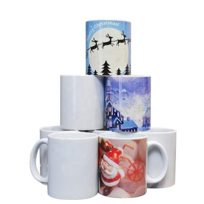 China Viable white ceramic mug for sublimation, white empty ceramic mug for sale